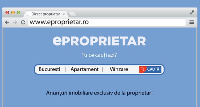 Lansare națională platforma de anunțuri imobiliare exclusiv de la proprietari si dezvoltatori www.eproprietar.ro!