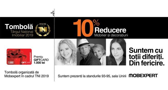 Mobexpert așteaptă vizitatorii târgului imobiliar TNI cu premii și reduceri!