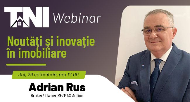 Webinar TNI:  Noutăți și inovație în imobiliare 
