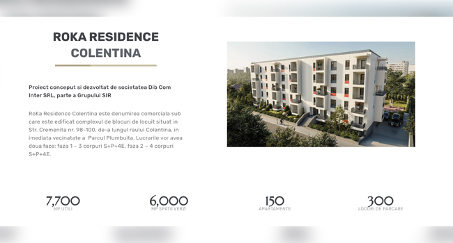 Prețuri speciale la apartamentele din Roka Residence Coletina, doar pe durata TNI!