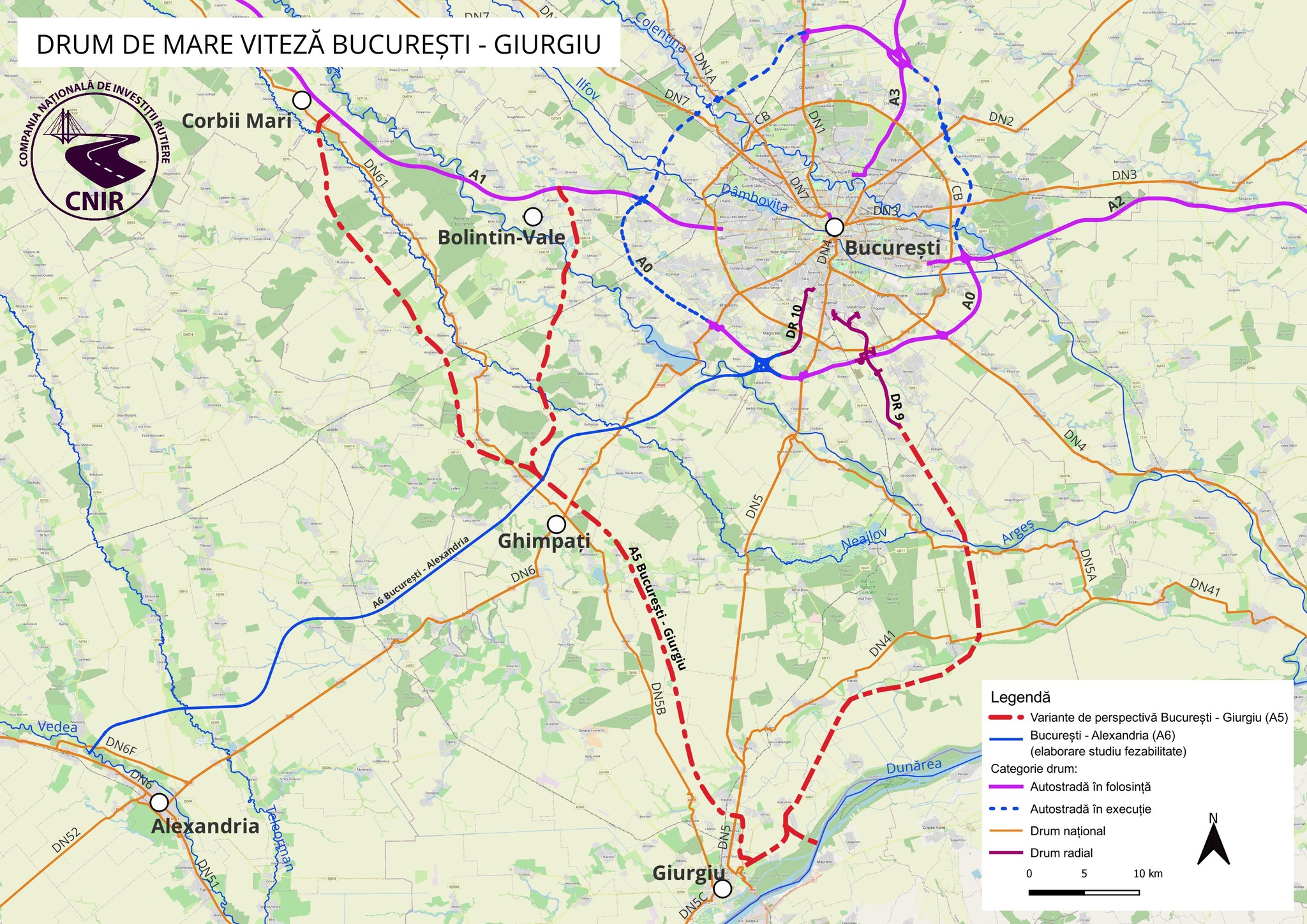 Autostrada Bucuresti – Giurgiu va intra in licitatie