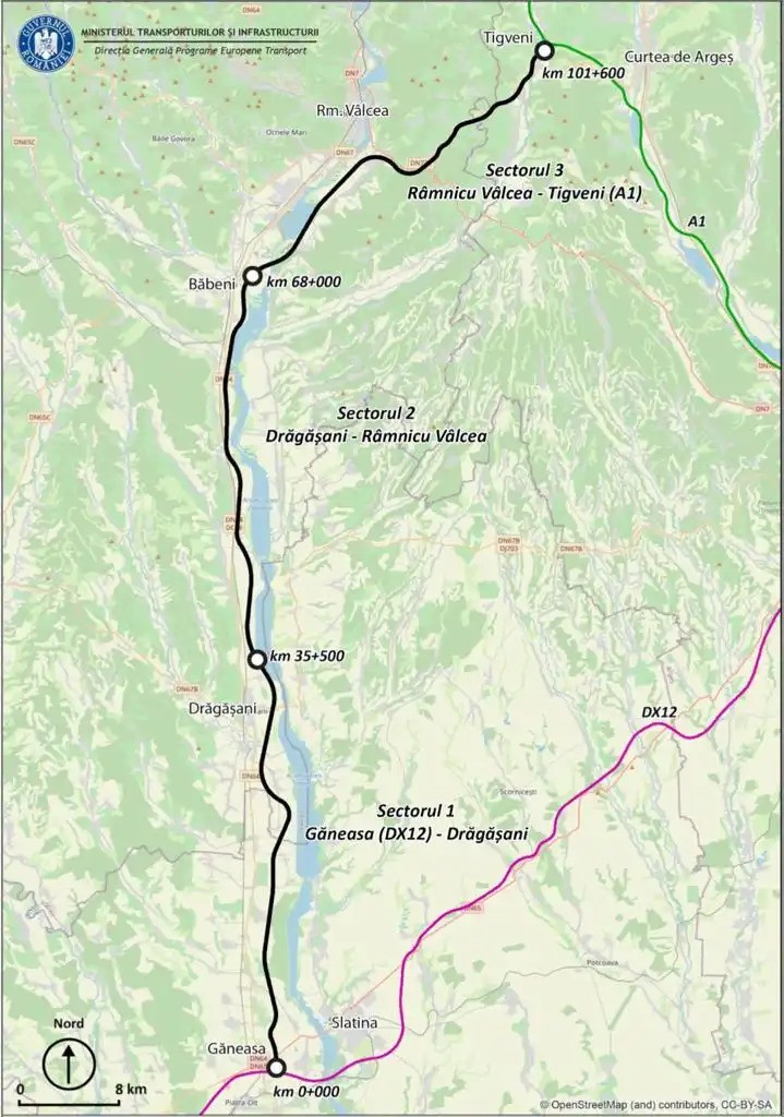 Drum Expres Ganeasa – Ramnicu Vâlcea – Tigveni: inca in faza studiului de prefezabilitate