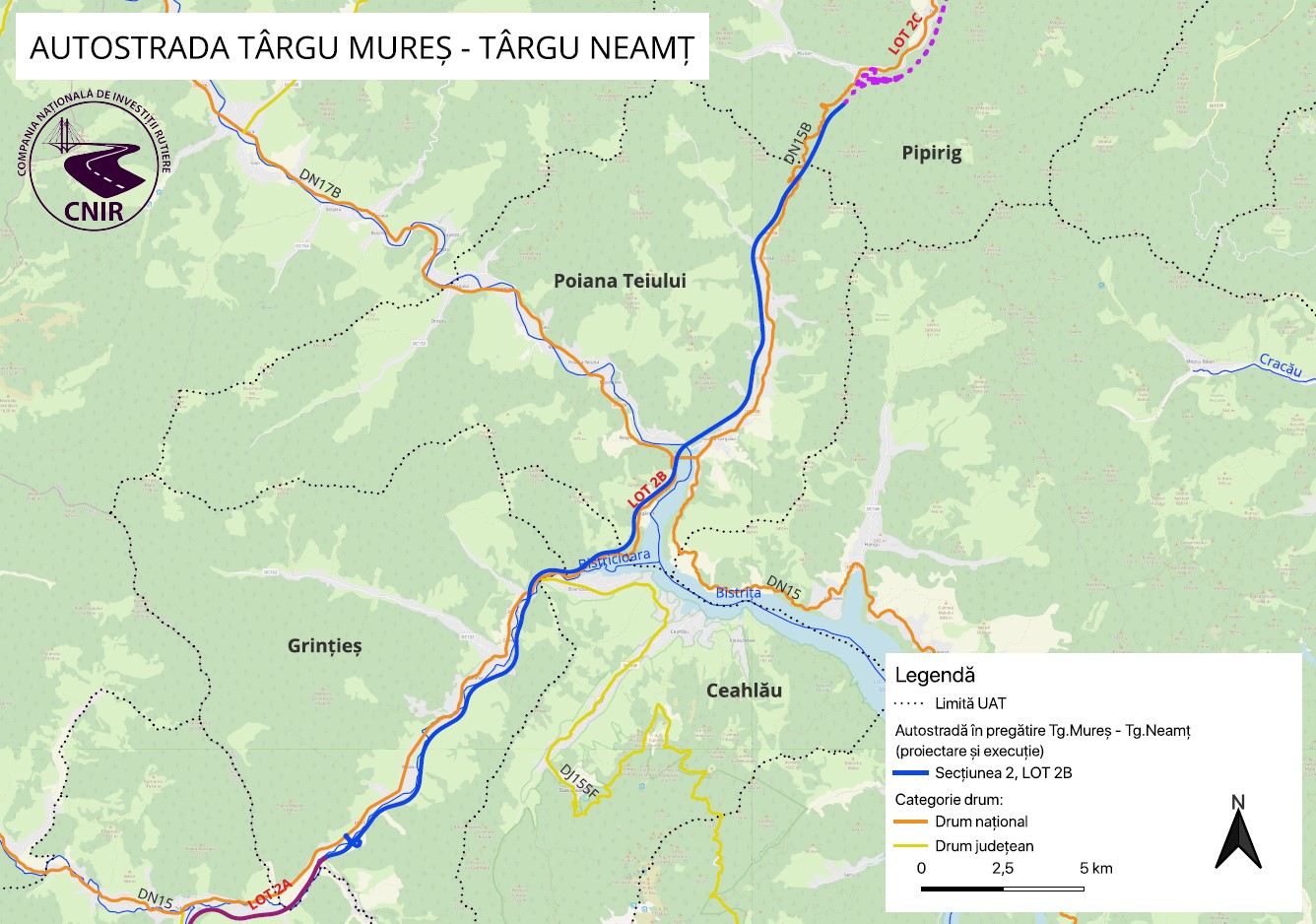 Autostrada Unirii A8: Lotul Grinties – Pipirig, cel mai dificil, va intra in licitatie