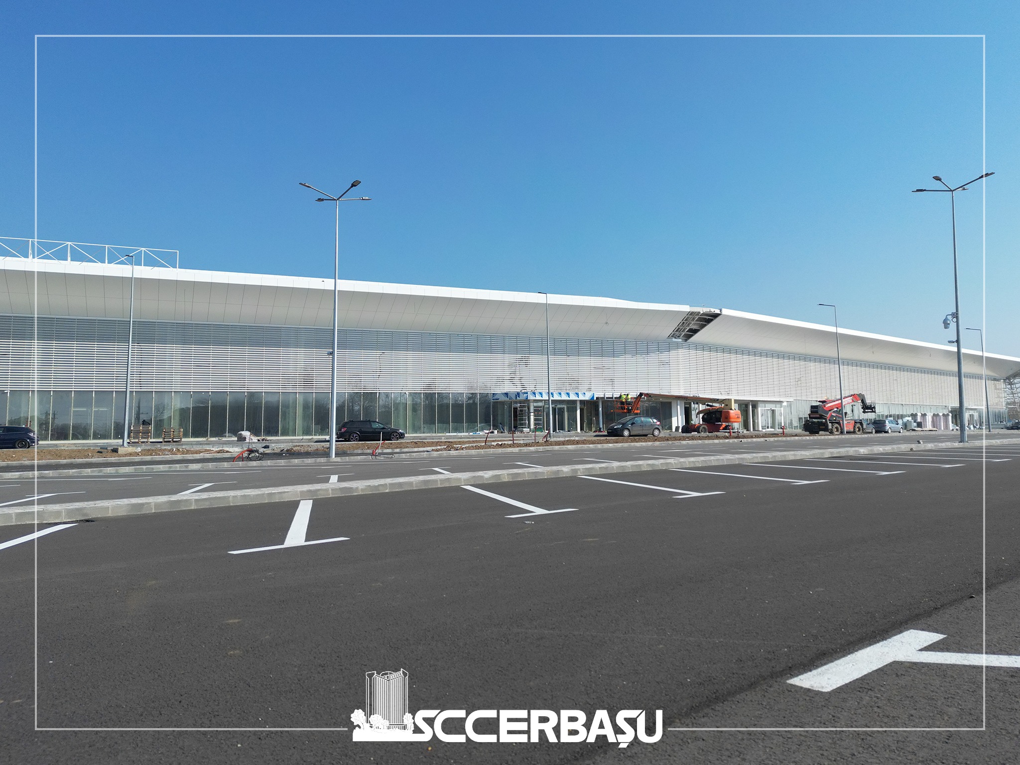 Constructii Erbasu se apropie de finalizarea noului terminal al Aeroportului International Craiova