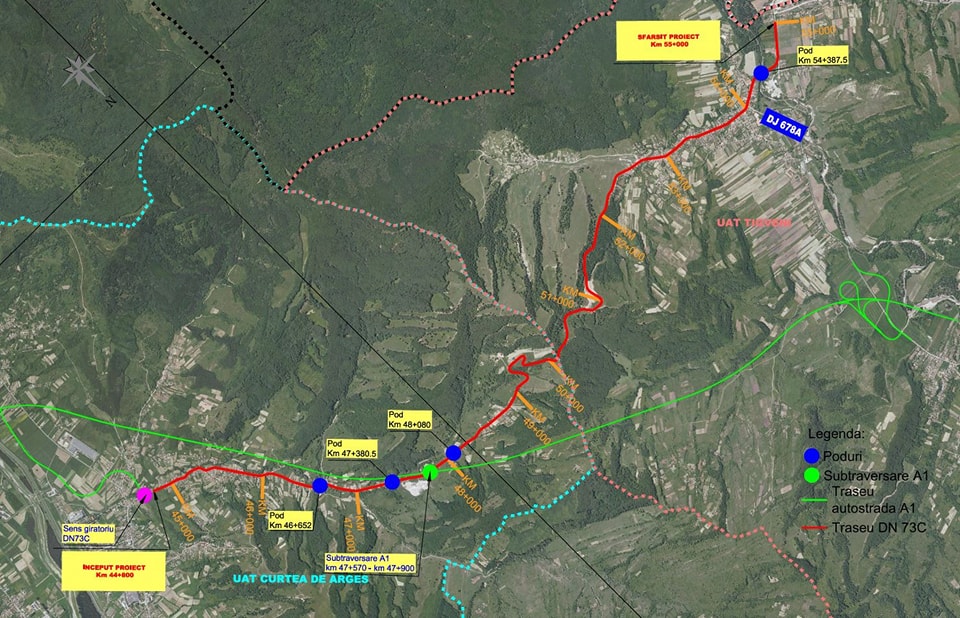 DN73C Curtea de Arges – Tigveni: Opt oferte pentru modernizarea lotului 1