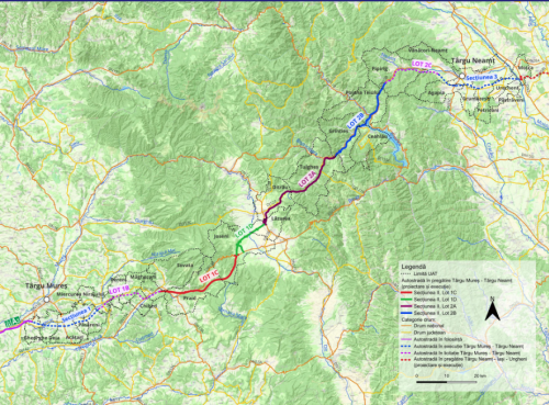 A8 Unirii, lotul 1b Miercurea Nirajului – Sarateni: Constructorul va fi ales luna viitoare