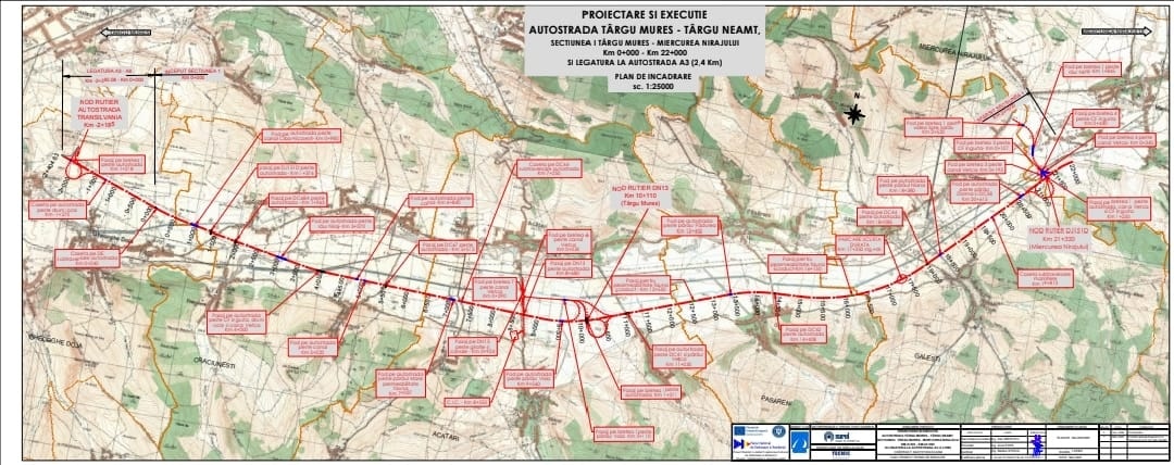 Autostrada A8 Tg Mures – Miercurea Nirajului:  Incep lucrarile de executie