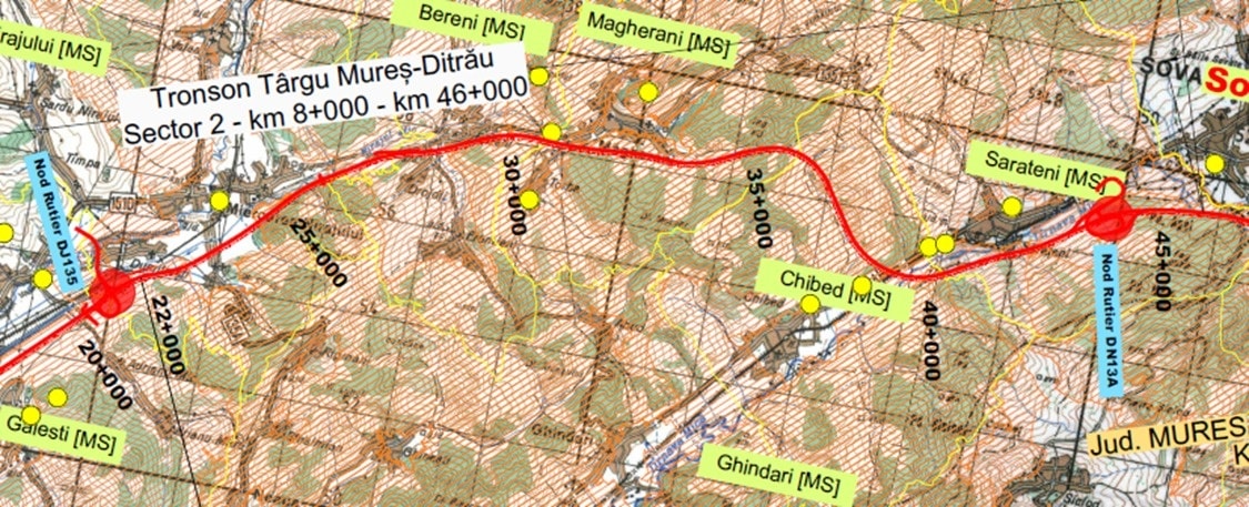 Autostrada Unirii A8, Miercurea Nirajului – Sarateni: Contractul de circa 3 mld lei a fost semnat