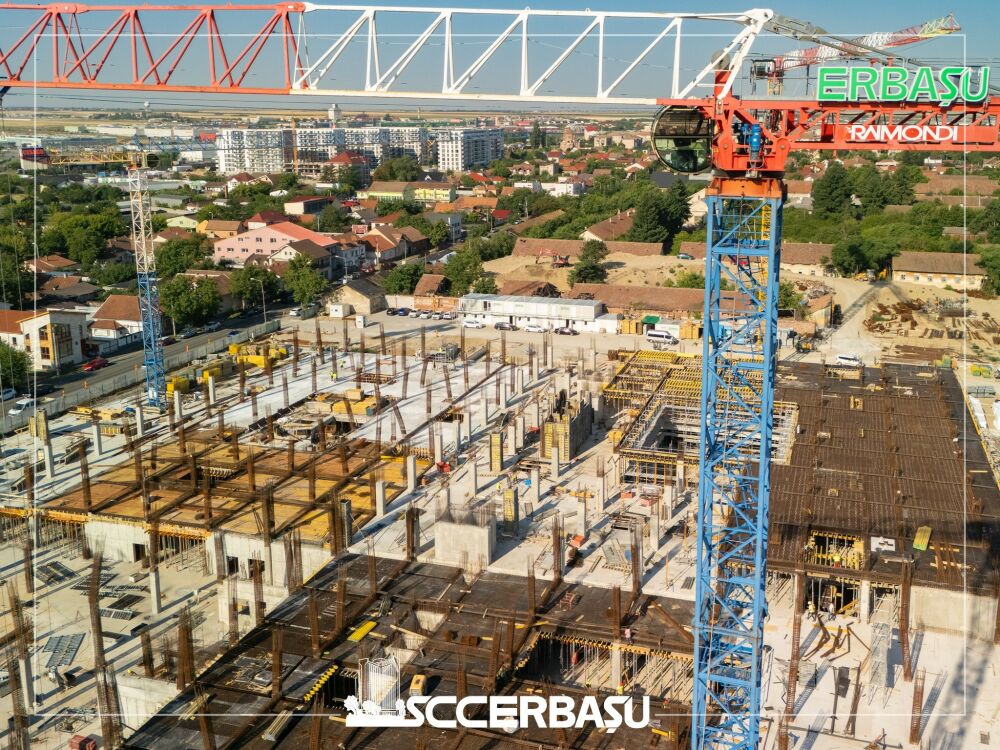 Constructii Erbasu inainteaza cu santierul Spitalului de Boli Infectioase si Pneumologie din Oradea