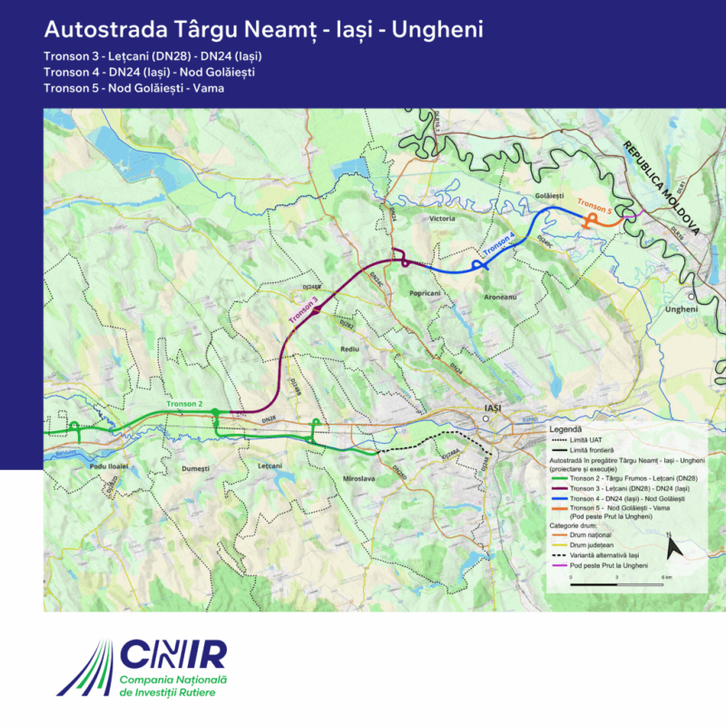 12 ofertanti vor sa construiasca un lot din autostrada A8 Targu Neamt – Ungheni