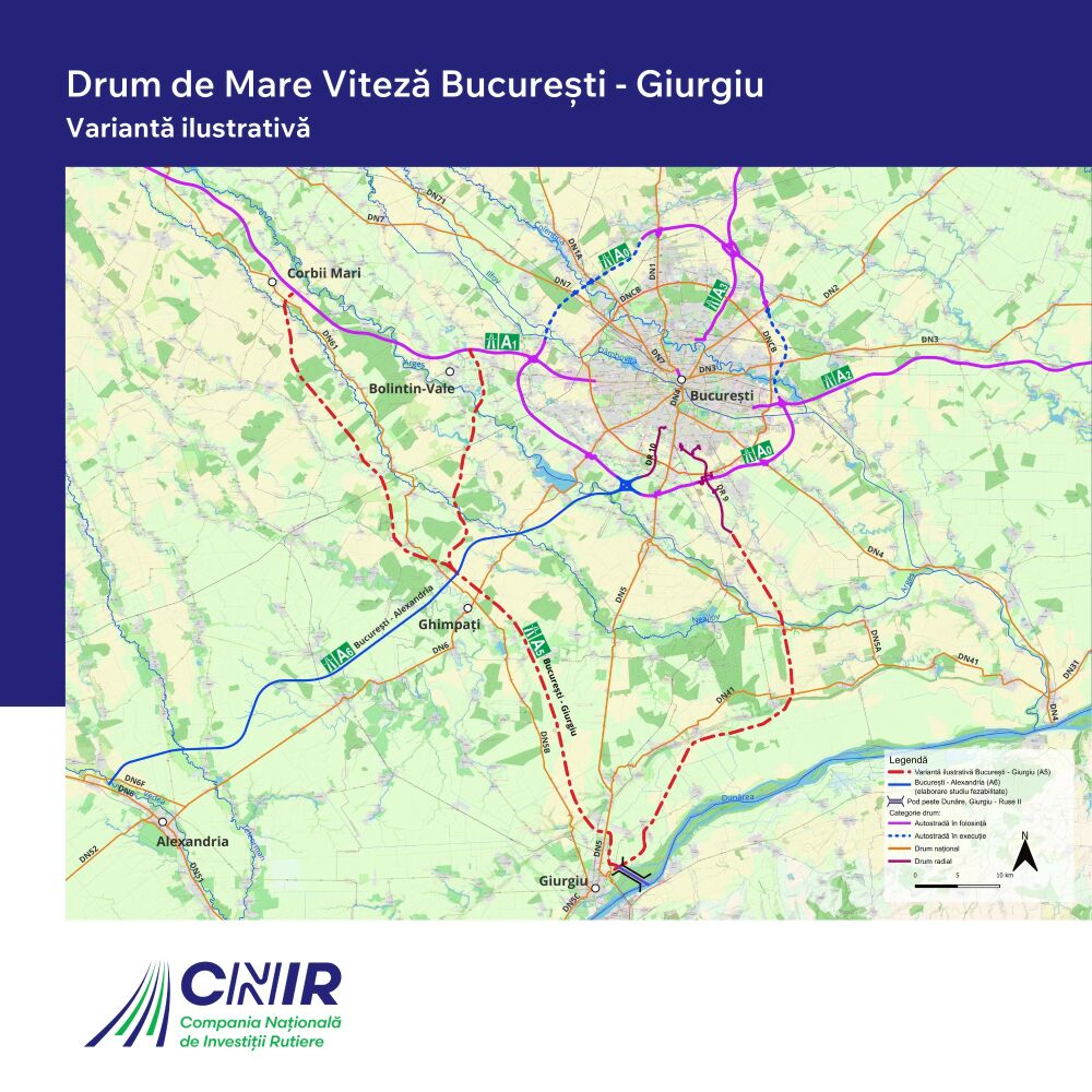 Drumul de mare viteza Bucuresti – Giurgiu: Beton sau bitum?