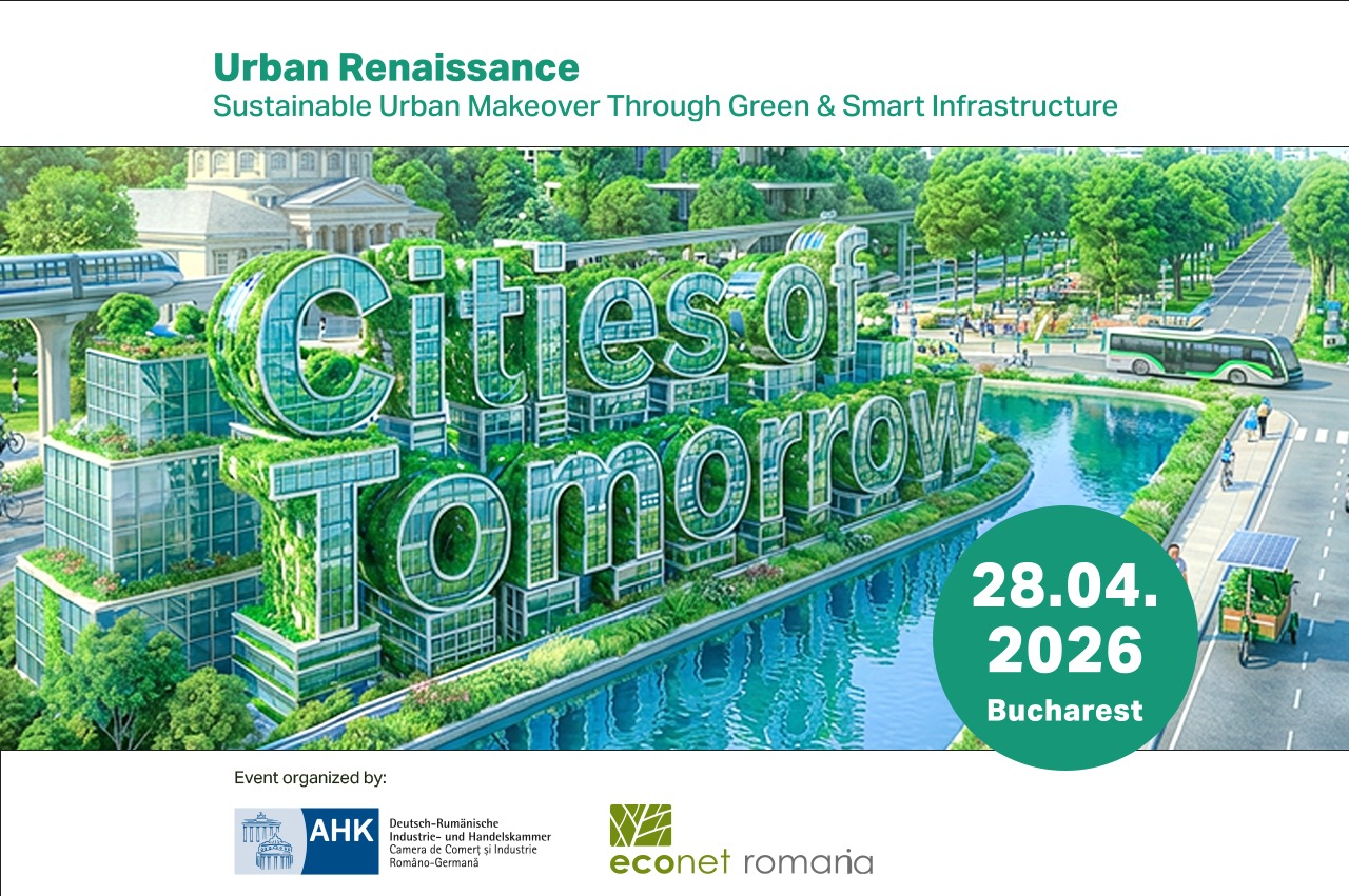 Cities of Tomorrow 2026: soluții concrete pentru regenerarea urbană prin infrastructură verde și inteligentă