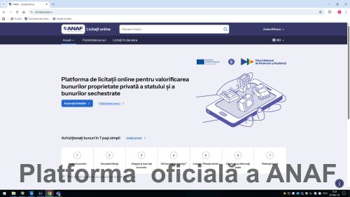 ANAF lanseaza o platforma pentru vanzarea bunurilor sechestrate
