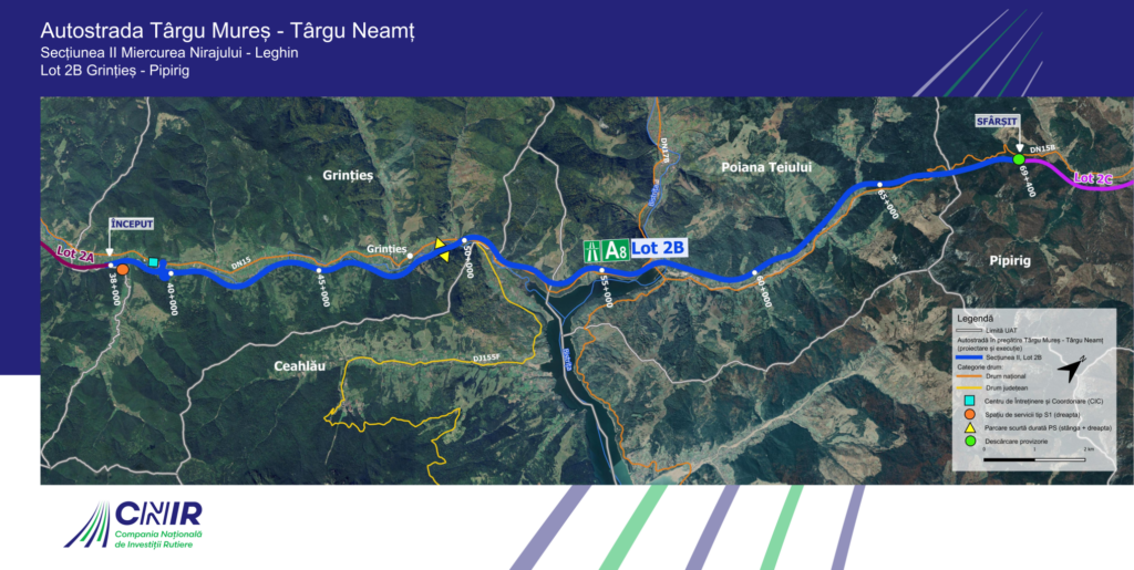 Autostrada A8 Tg Mures – Tg Neamt incepe sa prinda forma