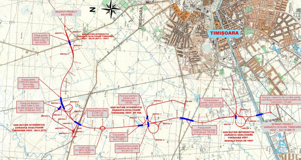 Varianta de Ocolire Timisoara Vest: Incep lucrarile de construire