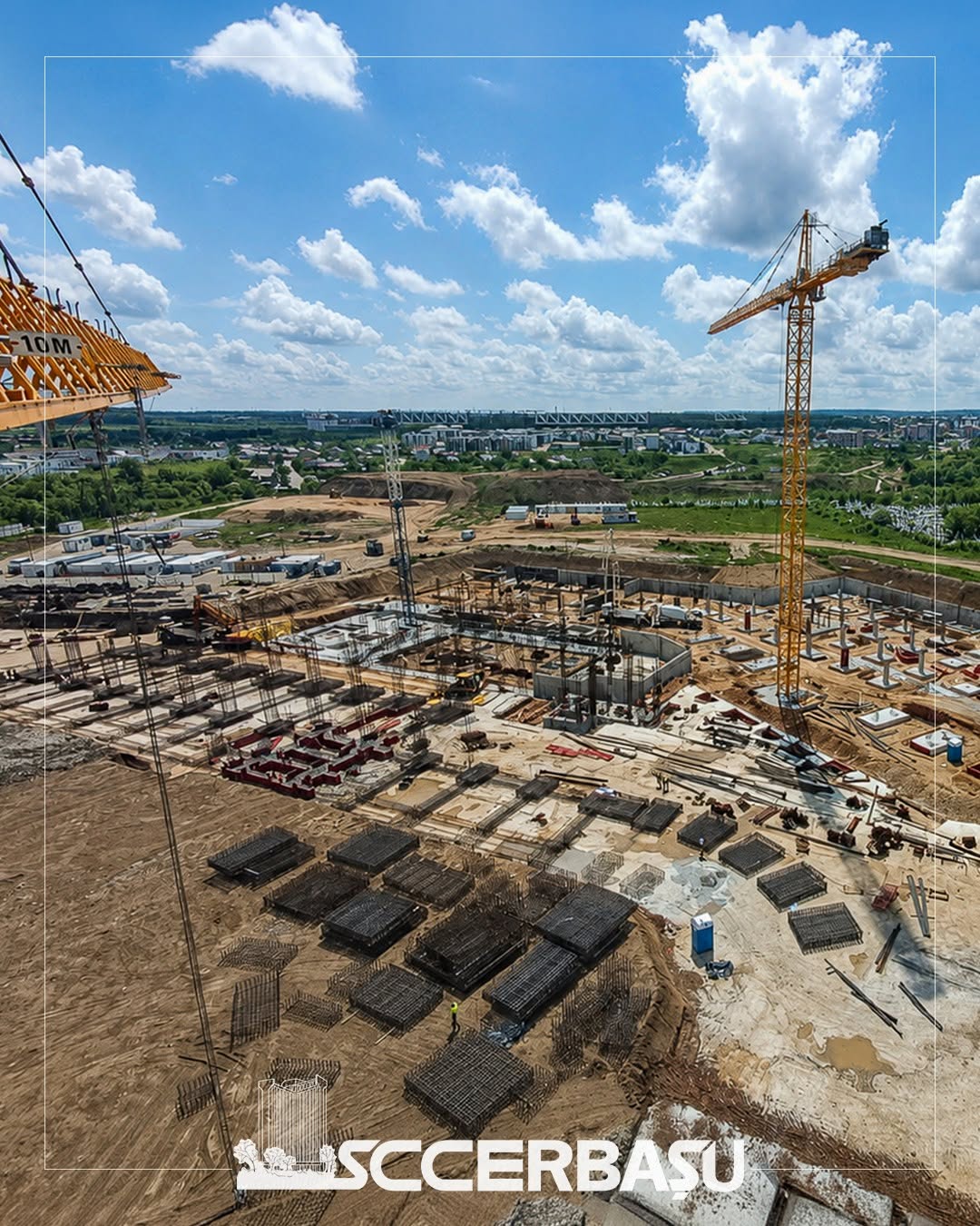 Constructii Erbasu inainteaza cu lucrarile la viitorul stadion “Nicolae Dobrin”