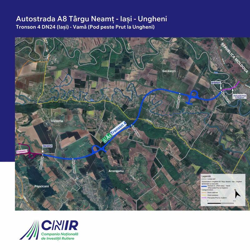 Autostrada A8, Iasi – Ungheni: pe 24 august incepe proiectarea