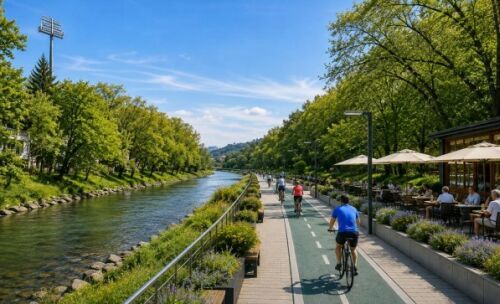 Coridorul de mobilitate „Linia albastra” din Bistrita: A fost semnat contractul de proiectare
